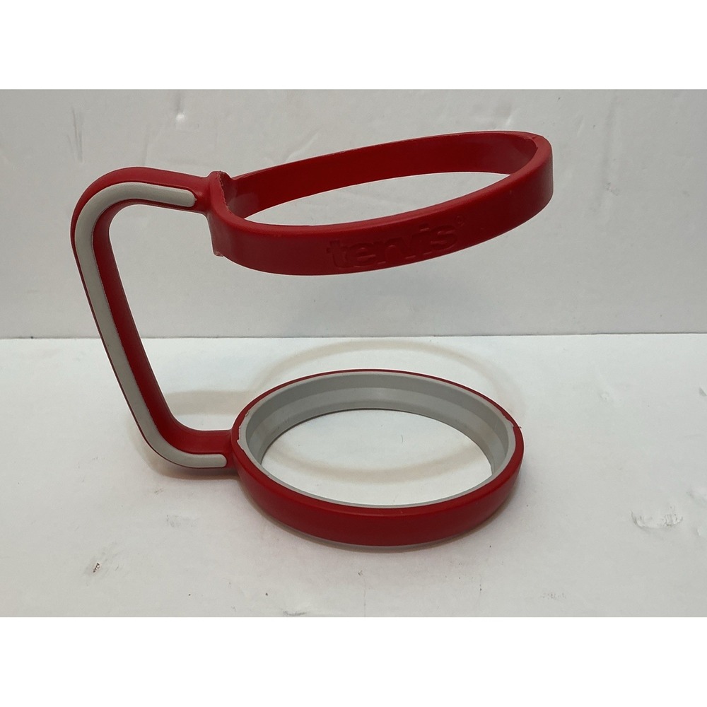 Tervis Double Ring Handle Holder for Insulated 24 oz Tumbler Travel Cup Red Gray